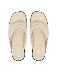 Tommy Hilfiger Japonki FW0FW09216 Écru. Klapki TOMMY HILFIGER, bez wzorów, ze skóry, bez obcasa. Za 359.99 zł.