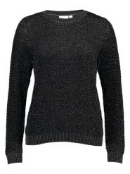 Vila Sweter "Dalo" w kolorze czarnym rozmiar: XS. Czarne swetry Vila, xs, bez wzorów, bez ramiączek. Za 57.47 zł.