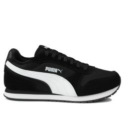 Sneakersy unisex ST MILER PUMA Black White. Białe obuwie sportowe Puma, z materiału, bez zapięcia. Za 229.00 zł.