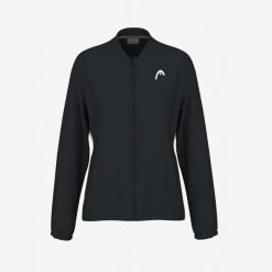 Kurtka damska BREAKER. Czarne kurtki sportowe Head, xl, bez wzorów, z elastanu, bez kaptura, tenisowe. W wyprzedaży za 308.00 zł.