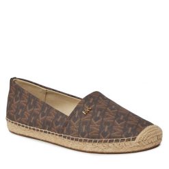 Espadryle MICHAEL Michael Kors. Brązowe espadryle MICHAEL Michael Kors, bez wzorów, bez obcasa, bez zapięcia. Za 369.99 zł.