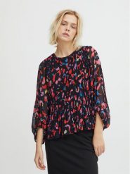 ICHI Bluzka 20118109 Kolorowy Relaxed Fit. Bluzki ICHI, bez wzorów, z syntetyku, bez kołnierzyka, bez ramiączek. Za 279.99 zł.
