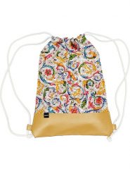 Ppd Plecak "Fiorentina" w kolorze złotym ze wzorem - 32 x 40 cm rozmiar: onesize. Żółte plecaki Ppd, bez wzorów, z bawełny. Za 86.99 zł.