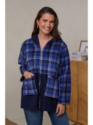 Curvy Lady Bluza w kolorze niebieskim rozmiar: 48/50. Niebieskie bluzy Curvy Lady, bez wzorów, bez kaptura. Za 114.44 zł.