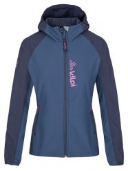 Damska kurtka do biegania softshell Kilpi BALANS-W. Niebieskie kurtki narciarskie Kilpi, s, bez wzorów, z materiału, z kapturem, do biegania. Za 257.50 zł.