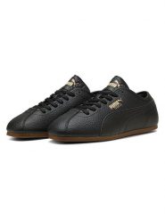 Puma Skórzane sneakersy "Puma Tackle L" w kolorze czarnym rozmiar: 38,5. Czarne trampki Puma, bez wzorów, bez zapięcia. Za 164.95 zł.