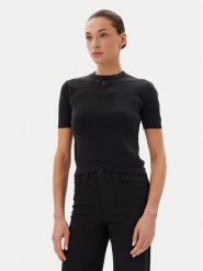 Tommy Jeans T-Shirt Essential DW0DW19336 Czarny Regular Fit. Czarne t-shirty Tommy Jeans, xs, bez wzorów, z bawełny, bez kołnierzyka, bez ramiączek. Za 219.99 zł.