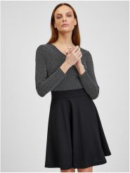 Orsay Sukienka w kolorze czarno-białym rozmiar: M. Czarne sukienki Orsay, m, bez wzorów, bez kołnierzyka, bez ramiączek, mini. Za 56.79 zł.