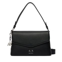 Torebka Armani Exchange. Czarne torebki klasyczne Armani Exchange, bez wzorów, bez dodatków. Za 614.99 zł.
