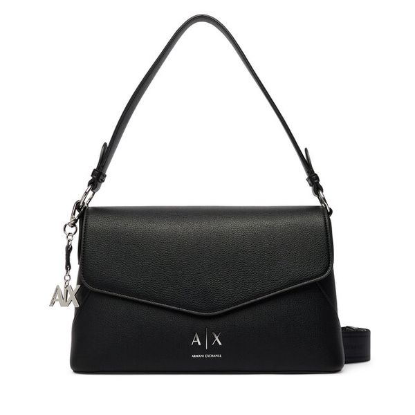 Torebka Armani Exchange. Czarne torebki klasyczne Armani Exchange, bez wzorów, bez dodatków. Za 614.99 zł.
