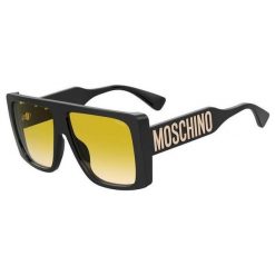 Okulary przeciwsłoneczne MOSCHINO MOS119/S 807 dla kobiet, rozmiar 59 mm. Czarne okulary przeciwsłoneczne MOSCHINO, bez wzorów, sportowe. Za 902.95 zł.