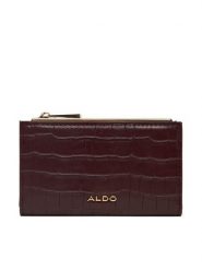 Aldo Duży Portfel Damski Mereclya 14143695 Bordowy. Czerwone portfele Aldo, bez wzorów, ze skóry. Za 139.99 zł.