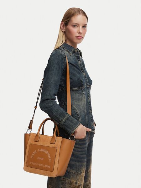 KARL LAGERFELD Torebka B3W30094 Brązowy. Brązowe torebki klasyczne KARL LAGERFELD, bez wzorów, ze skóry, bez dodatków. Za 1,043.99 zł.