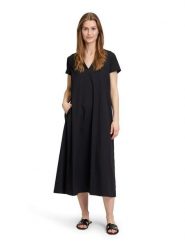 Vera Mont Sukienka w kolorze czarnym rozmiar: 36. Czarne sukienki Vera Mont, bez wzorów, bez kołnierzyka, bez ramiączek, midi. Za 144.95 zł.