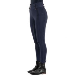 Damskie legginsy jeździeckie z pełną przyczepnością HV Polo Favourite summer. Niebieskie legginsy HV POLO, bez wzorów, z podwyższonym stanem. Za 485.50 zł.