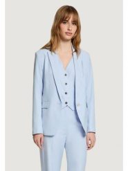 Morgan Marynarka 261-VTYA.F Niebieski jasny Regular Fit. Niebieskie marynarki i żakiety Morgan, bez wzorów, z syntetyku. Za 449.99 zł.