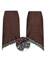 Sublevel Spódnica w kolorze brązowo-białym rozmiar: L/XL. Białe spódnice Sublevel, na co dzień, l, bez wzorów, z koronki, midi, asymetryczne. Za 139.95 zł.