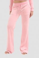 JUICY COUTURE Różowe damskie spodnie dresowe Layla Low Rise, Rozmiar XS. Czerwone spodnie dresowe Juicy Couture, s, bez wzorów, z dresówki. W wyprzedaży za 289.99 zł.