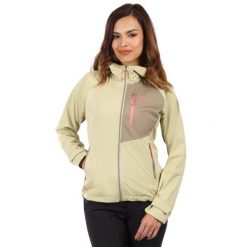 Damska kurtka softshell Kilpi BELTRA-W. Brązowe kurtki sportowe Kilpi, m, bez wzorów, z softshellu, bez kaptura, trekkingowe. Za 473.69 zł.
