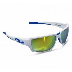 Okulary przeciwsłoneczne Vola Fusion. Białe okulary przeciwsłoneczne VOLA, bez wzorów, sportowe. W wyprzedaży za 295.65 zł.
