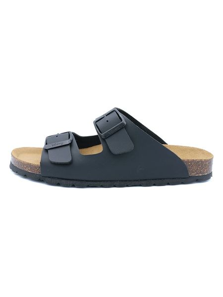 Billowy Klapki w kolorze czarnym rozmiar: 41. Czarne klapki Billowy, bez wzorów, z otwartym noskiem, bez obcasa. Za 96.14 zł.