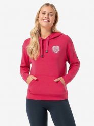 Super.natural Bluza "Little Heartwood" w kolorze różowym rozmiar: L. Różowe bluzy super.natural, l, bez wzorów, z wełny, z kapturem. Za 339.99 zł.