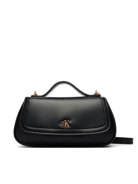 Calvin Klein Torebka LV04F3679G Czarny. Czarne torebki klasyczne Calvin Klein, bez wzorów, ze skóry, bez dodatków. Za 409.99 zł.