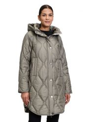 Betty Barclay Płaszcz pikowany w kolorze szarym rozmiar: 44. Szare płaszcze Betty Barclay, bez wzorów, bez kaptura. Za 355.93 zł.