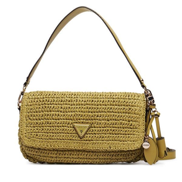 Torebka Guess. Zielone listonoszki Guess, z aplikacjami, bez dodatków. Za 358.99 zł.