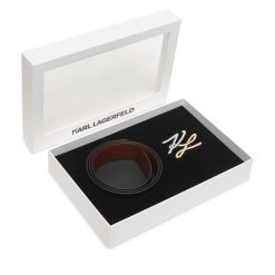 Pasek Damski KARL LAGERFELD. Czarne paski KARL LAGERFELD, bez wzorów. Za 549.99 zł.