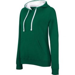 Damska bluza z kapturem Kariban Contrastée. Białe bluzy KARIBAN, s, bez wzorów, z bawełny, z kapturem. Za 157.50 zł.