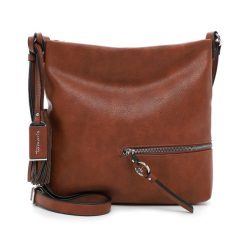 Tamaris Torebka Naramienna TAS Nele Torby na ramię 1 ct Brązowy Damski. Brązowe torby na ramię Tamaris, bez wzorów, z materiału, eleganckie, na ramię, bez dodatków. Za 190.99 zł.