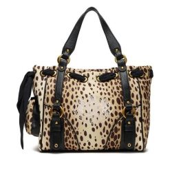 Torebka Juicy Couture. Brązowe shopper Juicy Couture, bez wzorów, bez dodatków. Za 429.99 zł.