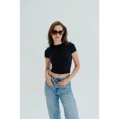 Koszulka sportowa do jogi Moonholi Timeless z krótkim rękawem. Czarne koszulki sportowe MOONHOLI, bez wzorów, bez ramiączek, na jogę i pilates. Za 259.00 zł.