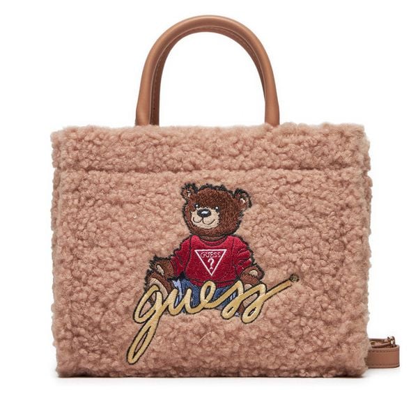 Torebka Guess. Brązowe torebki klasyczne Guess, z aplikacjami, bez dodatków. Za 239.99 zł.