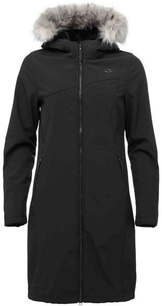 Damski płaszcz softshell Loap Lustra Black. Czarne płaszcze Scarpa, m, bez wzorów, z materiału, bez kaptura. Za 432.99 zł.
