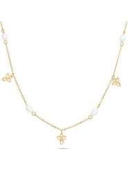Tamaris Naszyjnik z elementami ozdobnymi - dł. 45 cm rozmiar: onesize. Białe naszyjniki Tamaris, z perłą, ze stali. Za 152.99 zł.