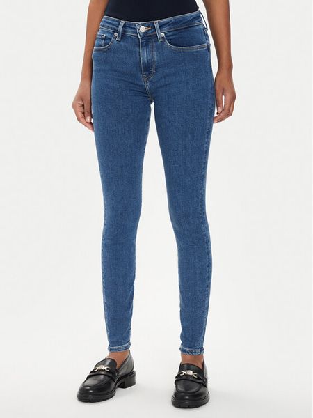 Tommy Hilfiger Jeansy Como WW0WW43340 Niebieski Skinny Fit. Niebieskie jeansy TOMMY HILFIGER, bez wzorów. Za 249.99 zł.