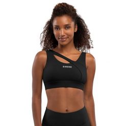 Stanik sportowy - Wysokie wsparcie Fitness Siroko Cross Black. Czarne bielizna sportowa SIROKO, xl, bez wzorów, z nylonu. W wyprzedaży za 126.00 zł.
