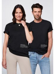 Detto Fatto Koszulka w kolorze czarnym rozmiar: XL. Czarne bluzki Detto Fatto, xl, bez wzorów, z bawełny, bez kołnierzyka, bez ramiączek. Za 73.99 zł.