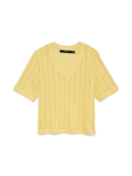 Vero Moda Sweter w kolorze żółtym rozmiar: XL. Żółte swetry Vero Moda, xl, bez wzorów, bez ramiączek. Za 98.95 zł.