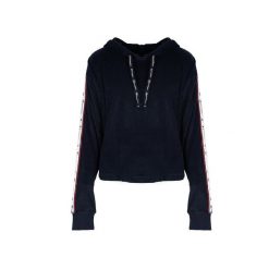 Bluza trekking damska. Niebieskie bluzy Champion, l, bez wzorów, z bawełny, z kapturem. Za 145.00 zł.