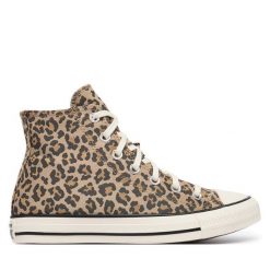 Trampki Converse. Brązowe trampki Converse, bez wzorów, bez zapięcia. Za 419.99 zł.