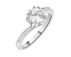 Pierścionek srebrny z cyrkoniami. Szare pierścionki Apart, z cyrkonią, srebrne. Za 189.00 zł.