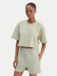 Reebok T-Shirt Reebok x Ewa Chodakowska Olka RK25612CCW Zielony jasny Relaxed Fit. Zielone t-shirty Reebok, xs, bez wzorów, z bawełny, bez kołnierzyka, bez ramiączek. Za 79.99 zł.