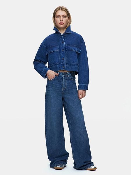 LTB Kurtka dżinsowa "Skyla" w kolorze niebieskim rozmiar: XL. Niebieskie kurtki LTB, xl, z aplikacjami, z bawełny, bez kaptura. Za 179.22 zł.