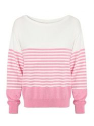 TATUUM Sweter w kolorze biało-różowym rozmiar: S. Białe swetry Tatuum, s, bez wzorów, bez ramiączek. Za 124.95 zł.