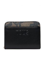 TOUS Portfel Kaos Icon 2002357351 Czarny. Czarne portfele Tous, bez wzorów, ze skóry. Za 479.99 zł.