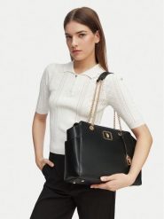 U.S. Polo Assn. Torebka BIUXT8387WVP Czarny. Czarne shopper U.S. Polo Assn., bez wzorów, ze skóry, bez dodatków. Za 164.99 zł.