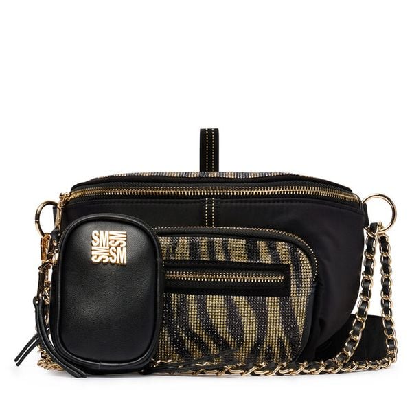 Torebka Steve Madden. Czarne listonoszki Steve Madden, bez wzorów, bez dodatków. Za 429.99 zł.